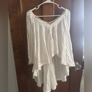 FP high/low White Women's Top